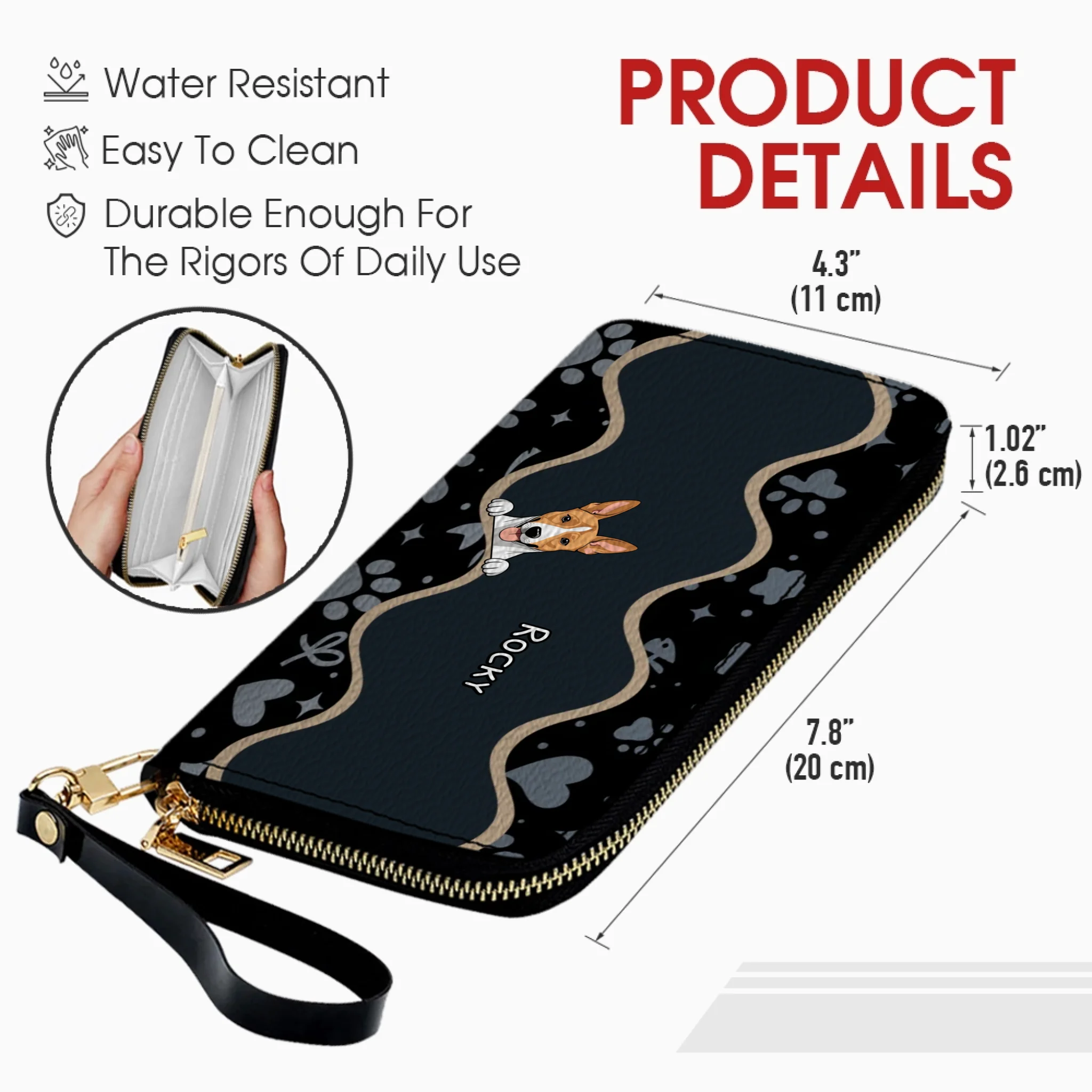 Wholesome Custom Pet Wallet – Personalized Gift for Pet Lovers | 89Prints