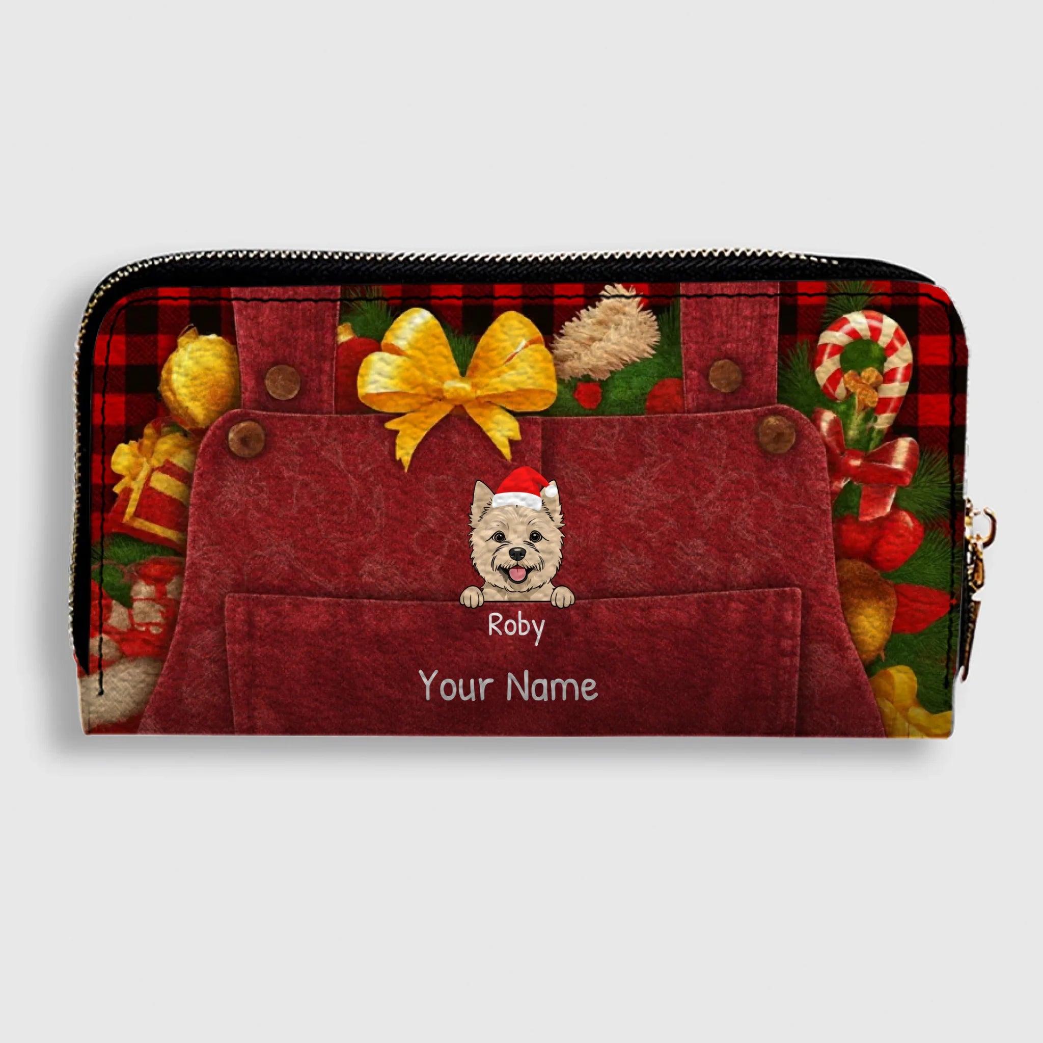 Warm Wishes Leather Wallet – Personalized Christmas Gift | 89Prints