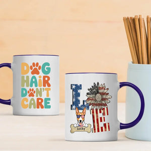 LOVE Dog Mug – Personalized Patriotic Pet Lover Gift – 89Prints
