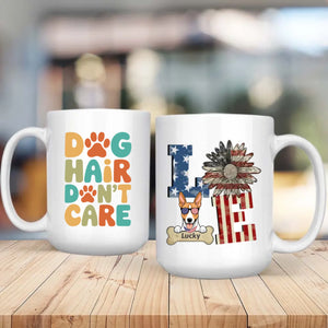 LOVE Dog Mug – Personalized Patriotic Pet Lover Gift – 89Prints