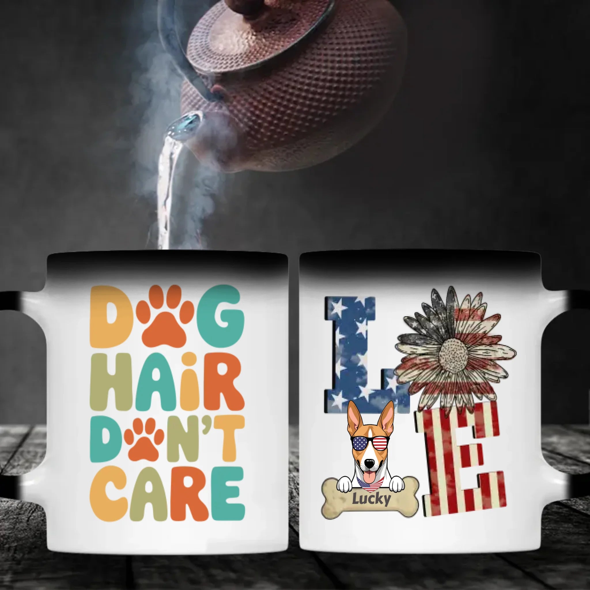 LOVE Dog Mug – Personalized Patriotic Pet Lover Gift – 89Prints