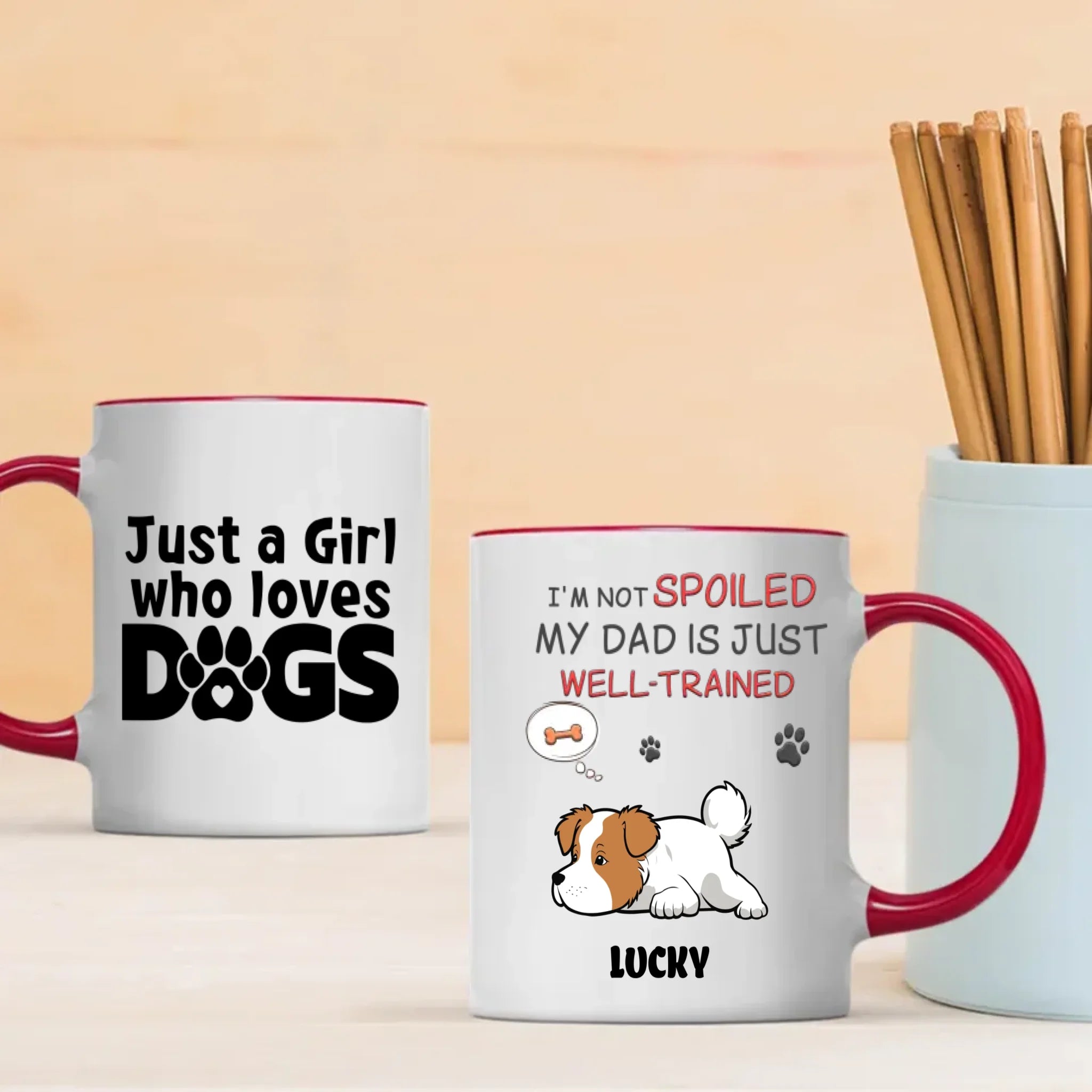 Personalized Dog Dad And Mom Mugs - Best Custom Pet Gifts - 89Prints