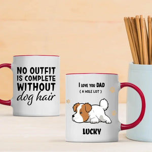 Personalized Dog Mug – I Love You Dad -  Custom Pet Name Gift – 89Prints