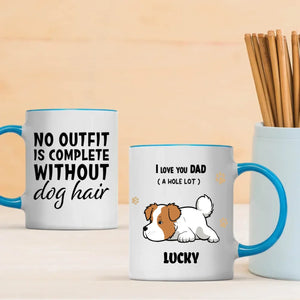 Personalized Dog Mug – I Love You Dad -  Custom Pet Name Gift – 89Prints