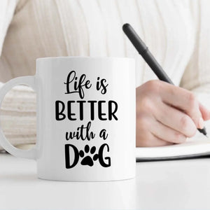 Personalized Gift for Dog Lovers – Admit It Life Would Be Boring Without Me Custom Dog Mug – 89Prints