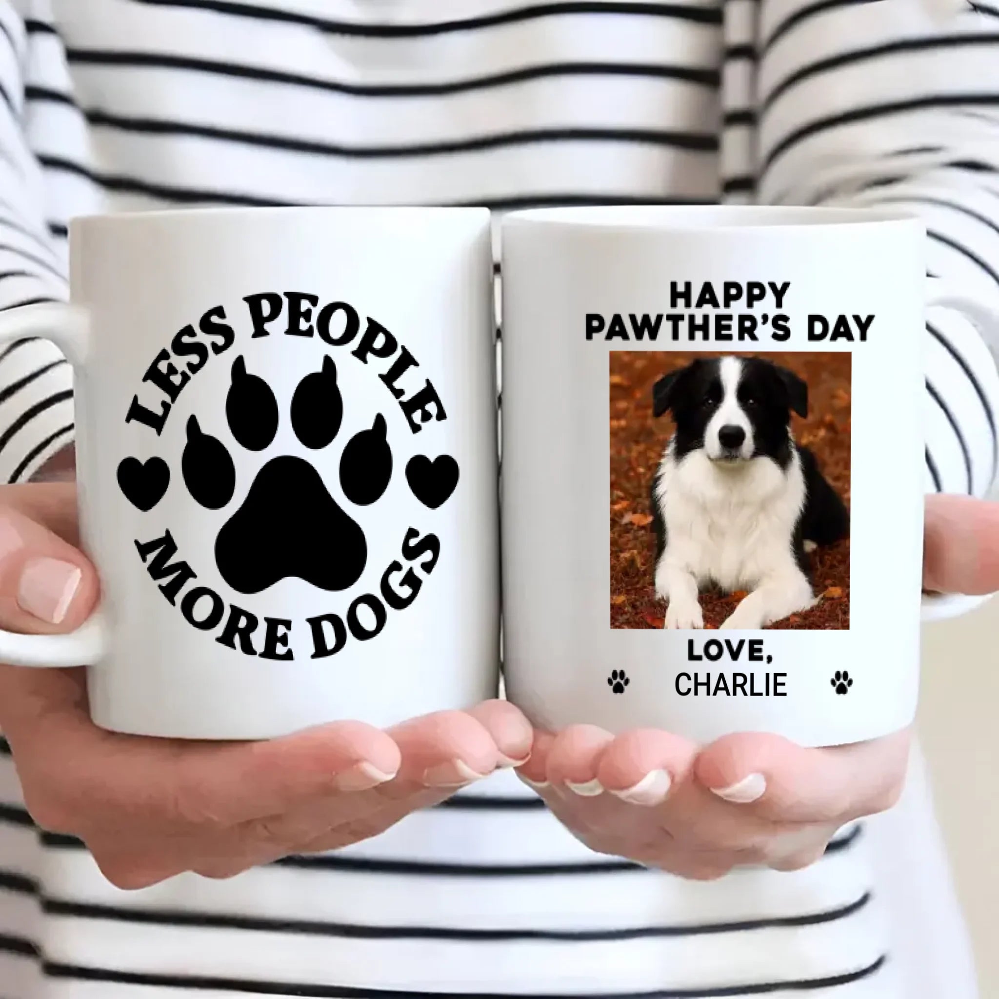 Personalized Dog Lover Mug – Happy Pawther’s Day Gift with Custom Pet Photo & Name – 89Prints