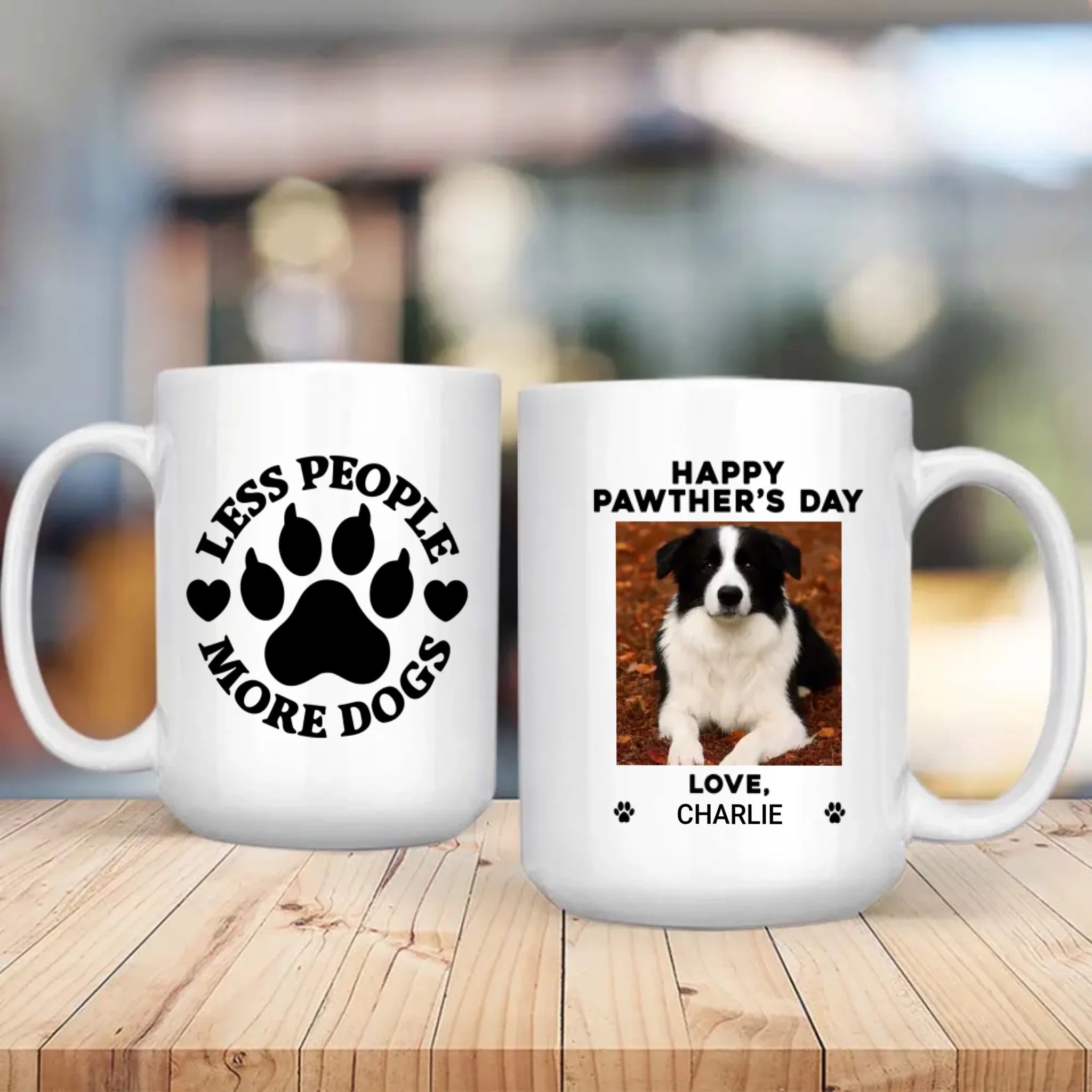 Personalized Dog Lover Mug – Happy Pawther’s Day Gift with Custom Pet Photo & Name – 89Prints