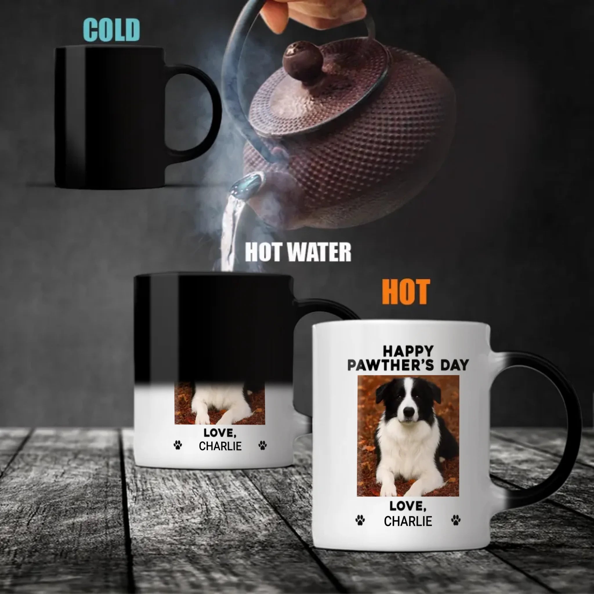 Personalized Dog Lover Mug – Happy Pawther’s Day Gift with Custom Pet Photo & Name – 89Prints