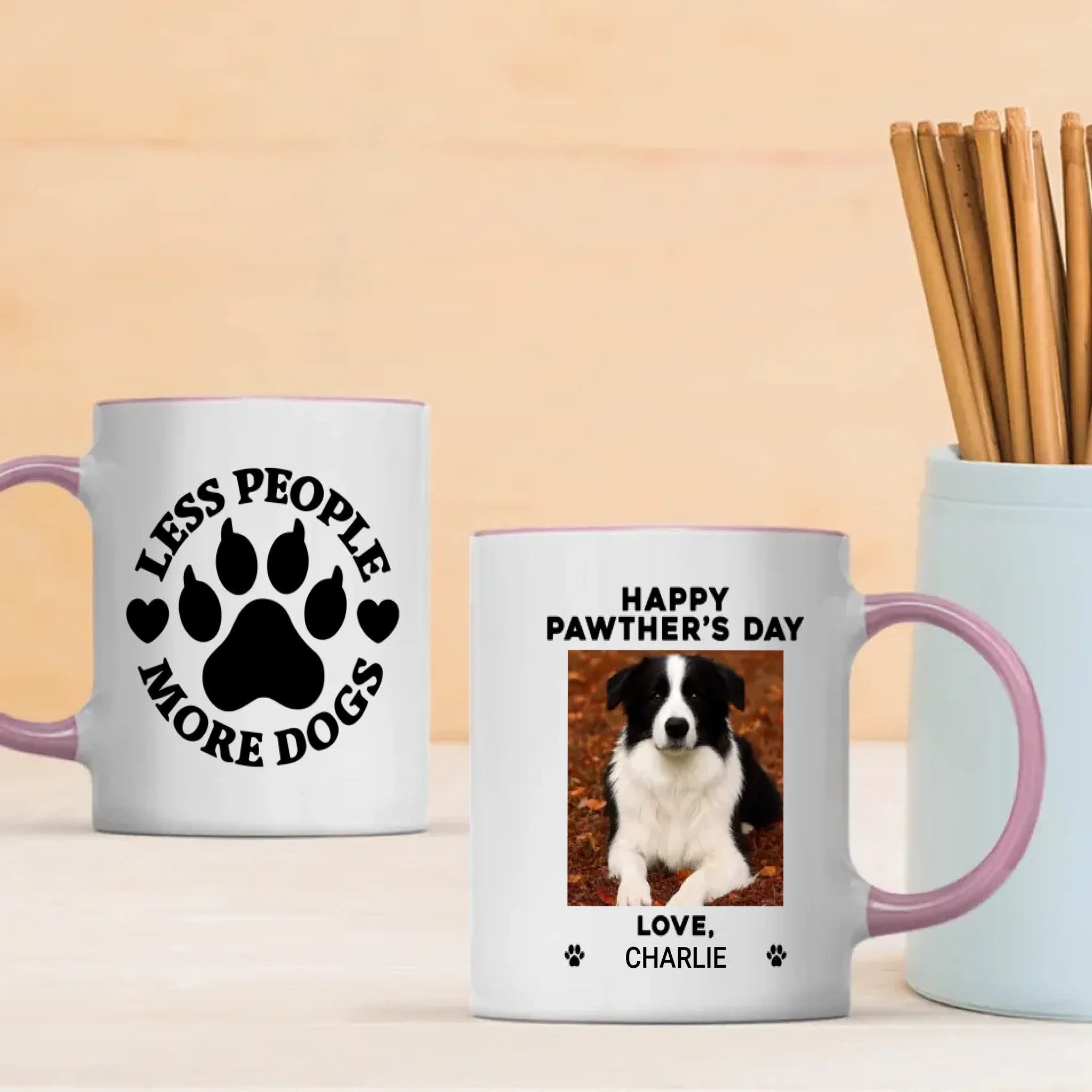 Personalized Dog Lover Mug – Happy Pawther’s Day Gift with Custom Pet Photo & Name – 89Prints