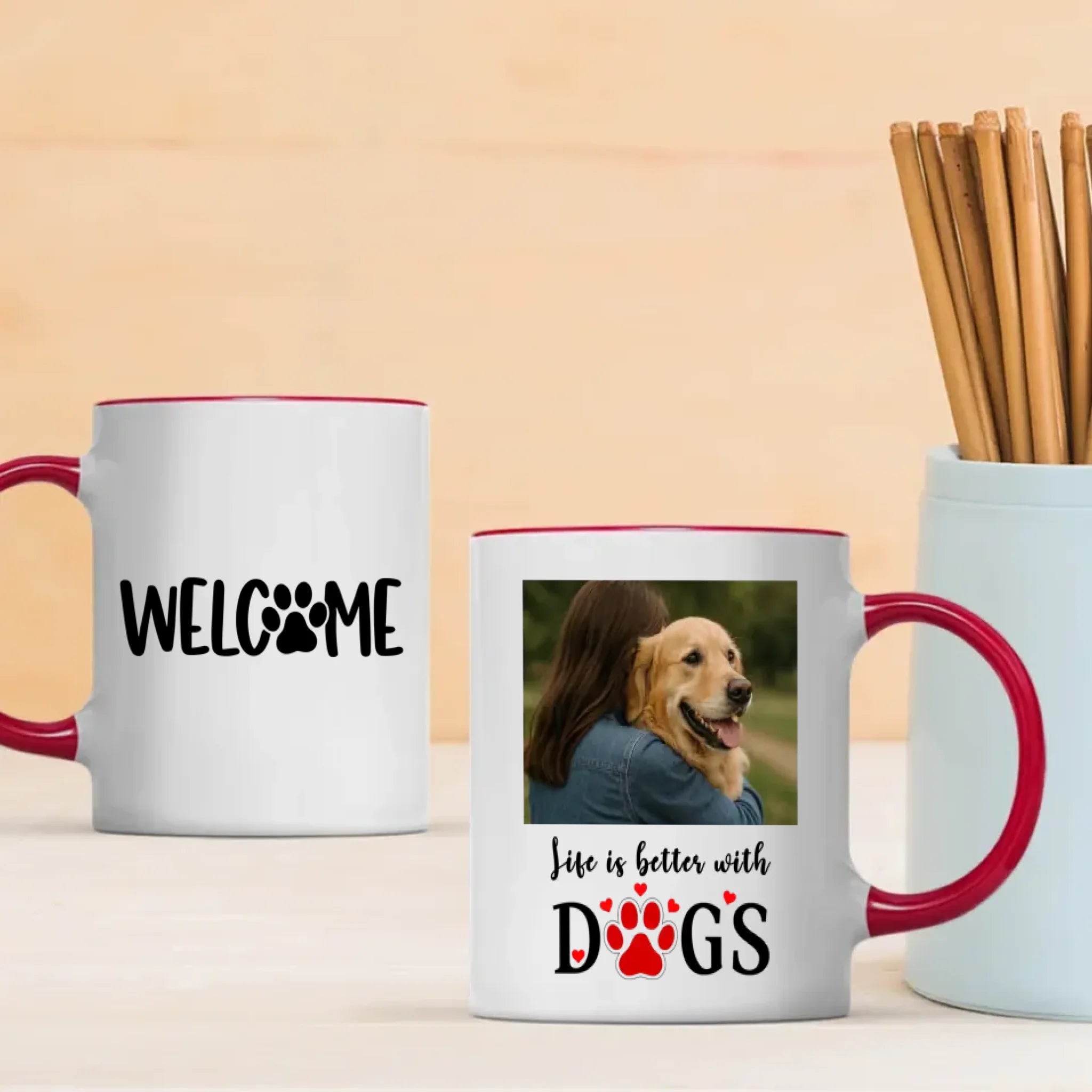 Adopt a Dog Mug – Cute Ceramic Gift for Dog Lovers & Pet Owners - 89Prints