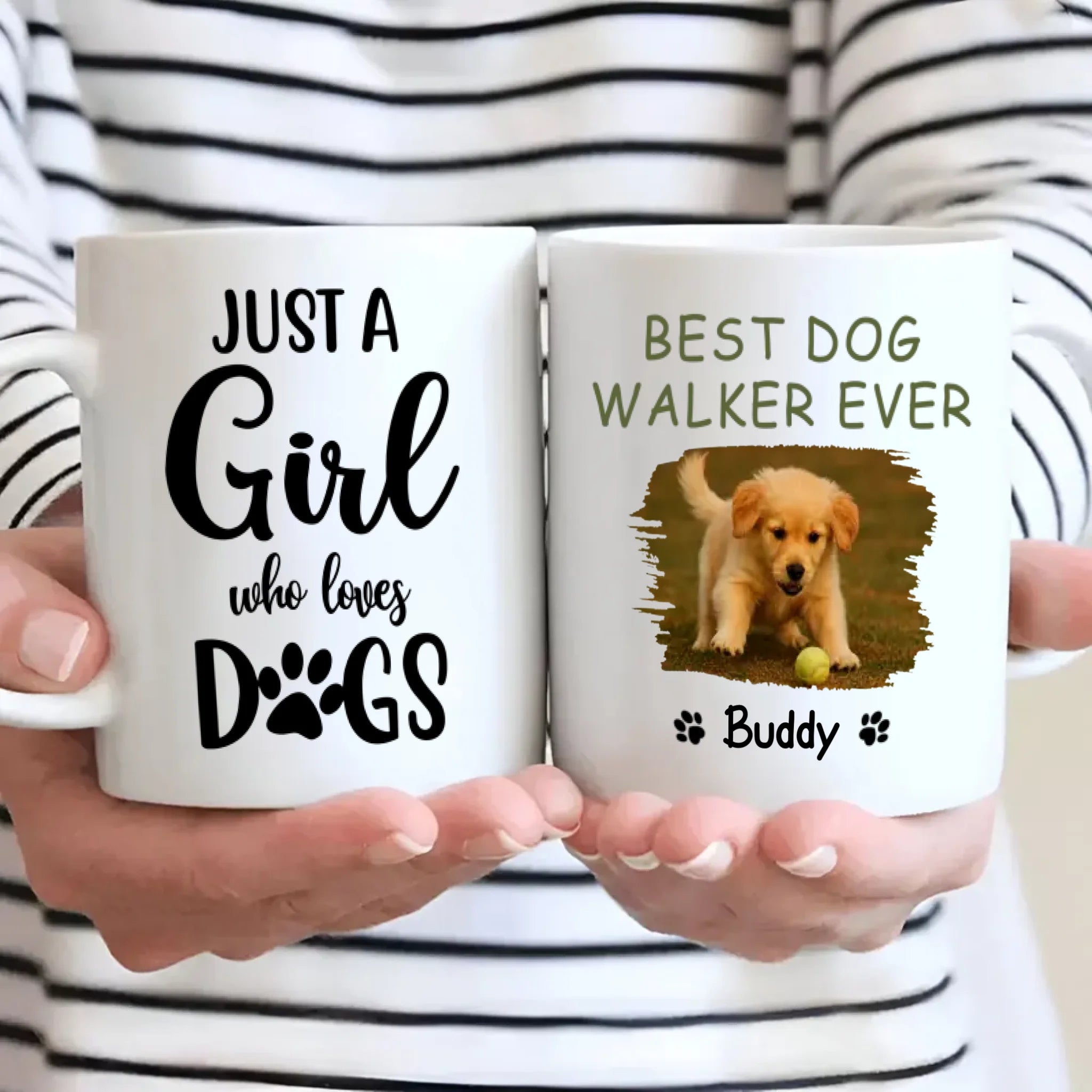 Personalized Gift for Dog Lovers – Best Dog Walker Ever Custom Mug – 89Prints