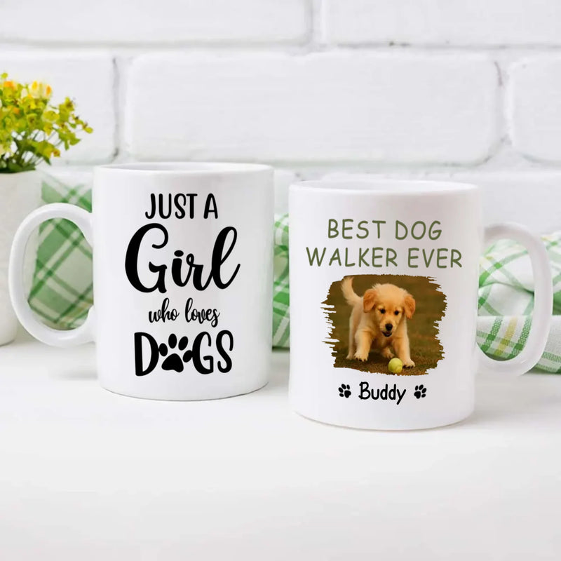 Personalized Gift for Dog Lovers – Best Dog Walker Ever Custom Mug – 89Prints