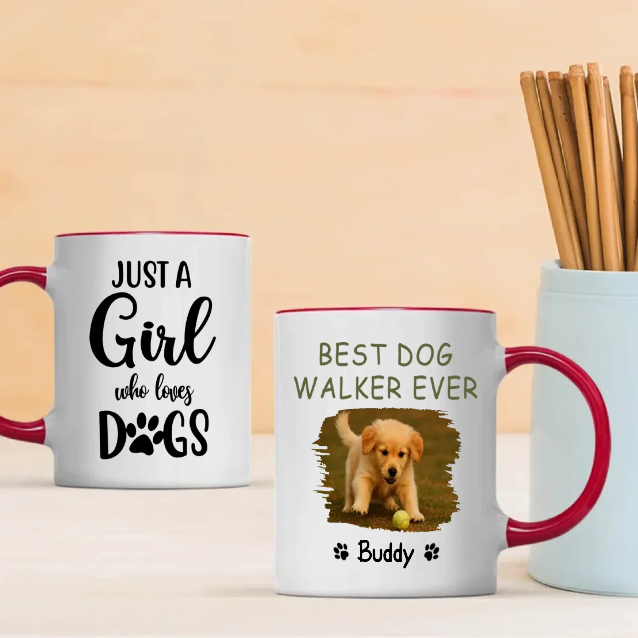 Personalized Gift for Dog Lovers – Best Dog Walker Ever Custom Mug – 89Prints
