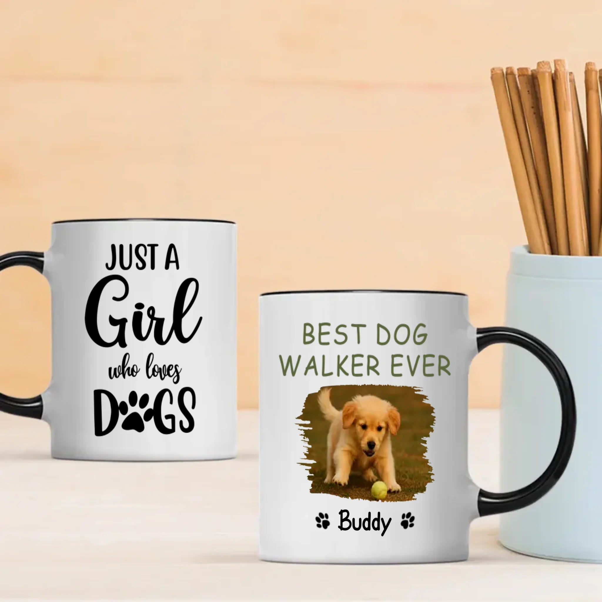 Personalized Gift for Dog Lovers – Best Dog Walker Ever Custom Mug – 89Prints