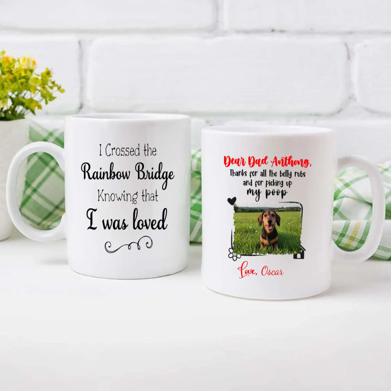 Personalized Dachshund Memorial Mug – Custom Pet Photo & Name Rainbow Bridge Gift – 89Prints