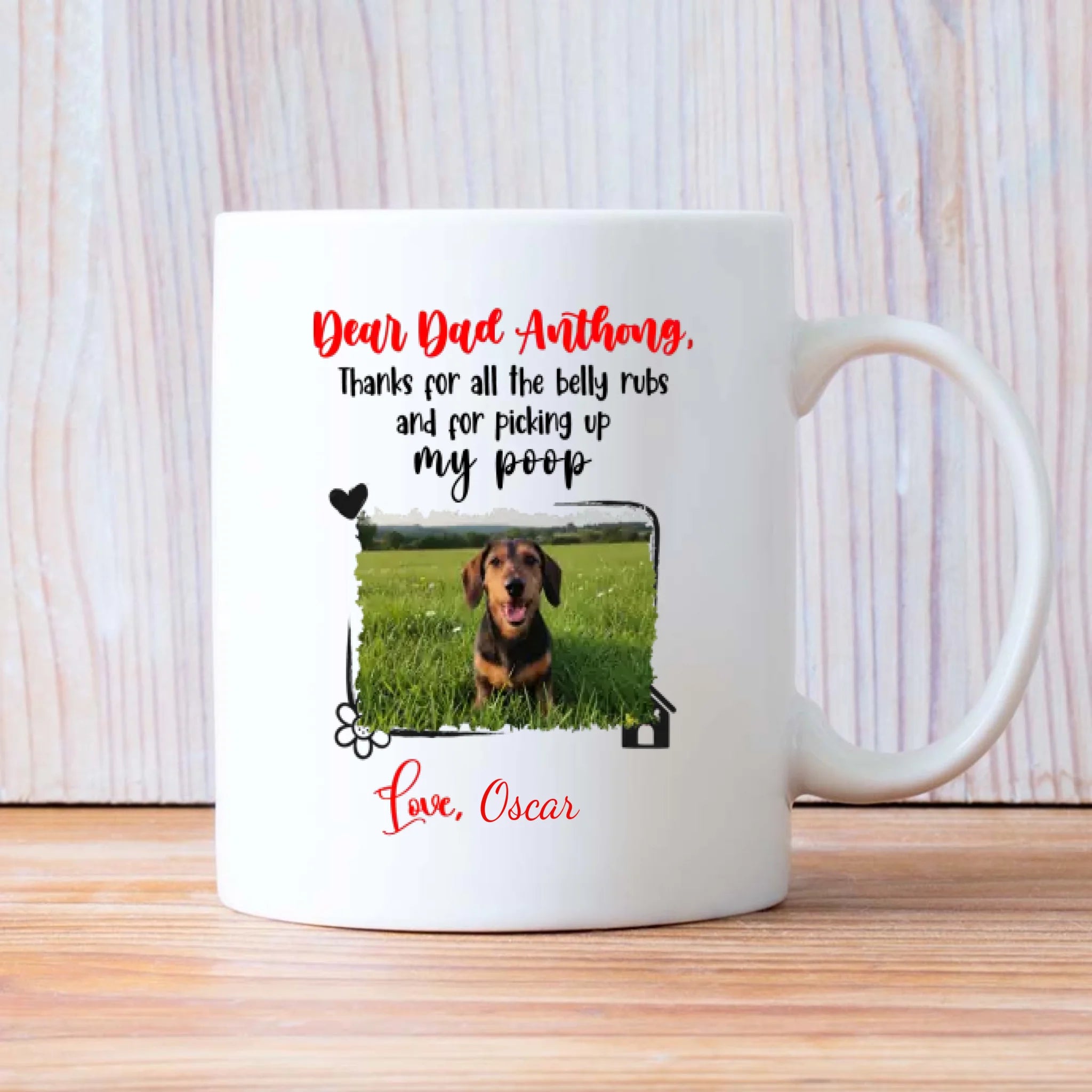 Personalized Dachshund Memorial Mug – Custom Pet Photo & Name Rainbow Bridge Gift – 89Prints