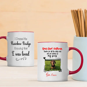 Personalized Dachshund Memorial Mug – Custom Pet Photo & Name Rainbow Bridge Gift – 89Prints