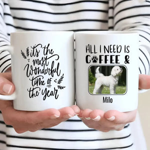 Personalized Bichon Frise Dog Mom Mug – Custom Pet Photo & Name Holiday Gift – 89Prints