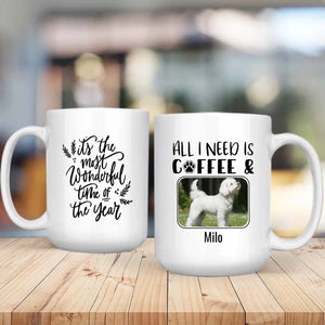 Personalized Bichon Frise Dog Mom Mug – Custom Pet Photo & Name Holiday Gift – 89Prints