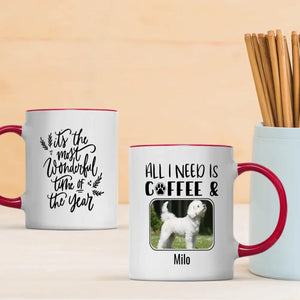 Personalized Bichon Frise Dog Mom Mug – Custom Pet Photo & Name Holiday Gift – 89Prints