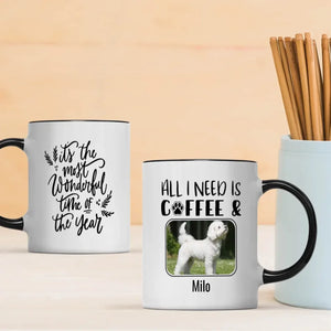 Personalized Bichon Frise Dog Mom Mug – Custom Pet Photo & Name Holiday Gift – 89Prints