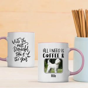 Personalized Bichon Frise Dog Mom Mug – Custom Pet Photo & Name Holiday Gift – 89Prints