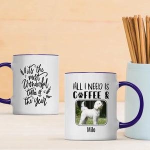 Personalized Bichon Frise Dog Mom Mug – Custom Pet Photo & Name Holiday Gift – 89Prints