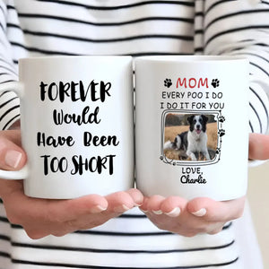 Personalized Dog Mom Mug – Custom Black and White Dog Photo & Name Gift – 89Prints
