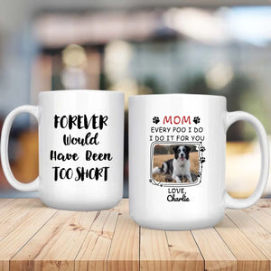 Personalized Dog Mom Mug – Custom Black and White Dog Photo & Name Gift – 89Prints