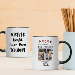 Personalized Dog Mom Mug – Custom Black and White Dog Photo & Name Gift – 89Prints