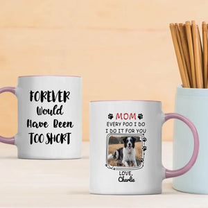 Personalized Dog Mom Mug – Custom Black and White Dog Photo & Name Gift – 89Prints