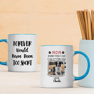 Personalized Dog Mom Mug – Custom Black and White Dog Photo & Name Gift – 89Prints