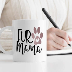 Personalized Black and White Dog Mug – Custom Pet Photo Gift with Flowers & Name – 89Prints
