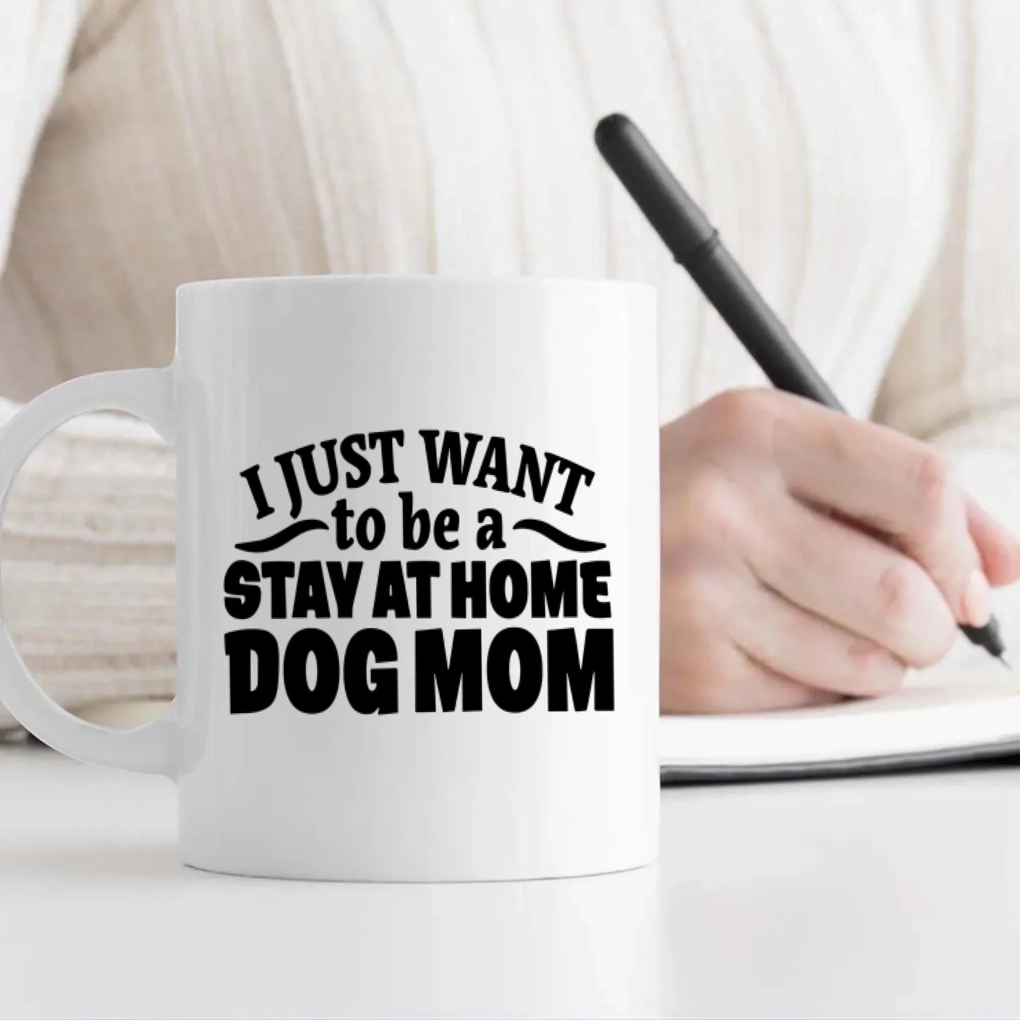 Personalized Dog Mug Mom – Custom Pet Photo & Name Stay at Home Dog Mom Gift – 89Prints