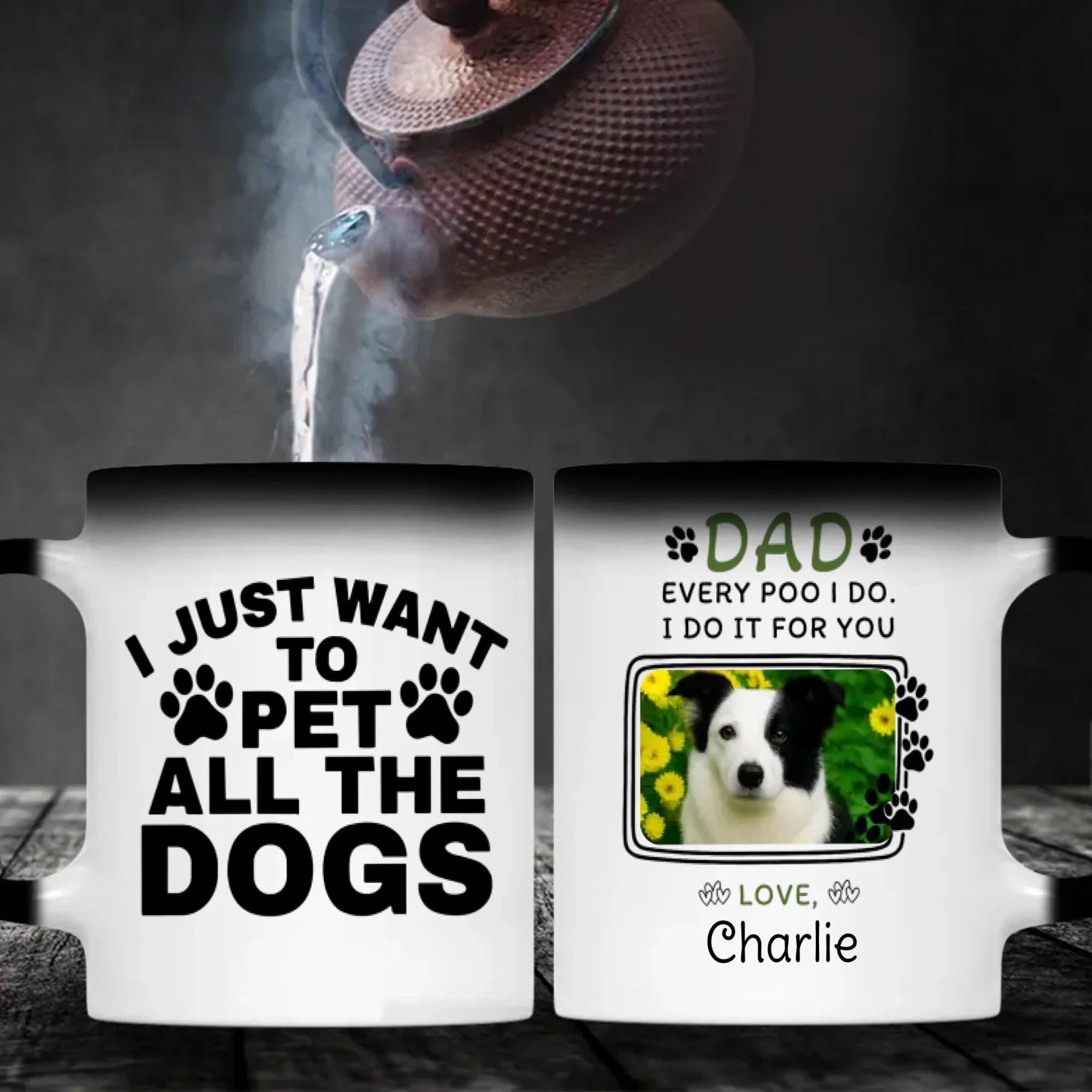 Personalized Dog Mug – “Every Poo I Do, I Do It for You” with Custom Pet Photo & Name – 89Prints