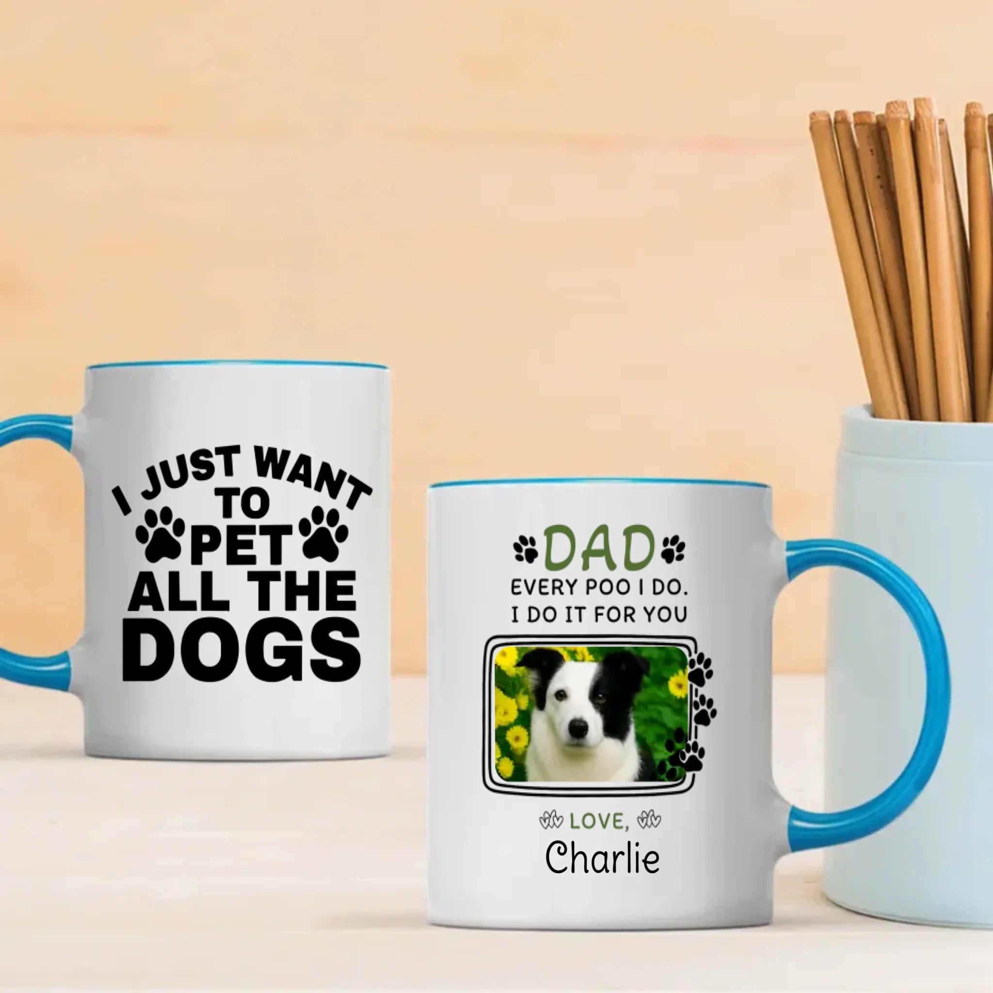 Personalized Dog Mug – “Every Poo I Do, I Do It for You” with Custom Pet Photo & Name – 89Prints
