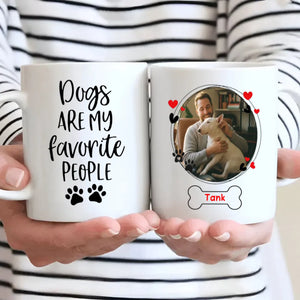 Personalized Bull Terrier Mug - Custom Round Frame with Photo and Name - 89Prints
