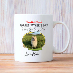 Personalized Pomeranian Mug – Custom Photo & Name Gift for Dog Dad 