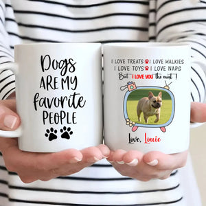 Personalized French Bulldog Mug With A Cute TV Shaped Photo Frame - 89Prints