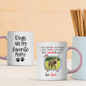 Personalized French Bulldog Mug With A Cute TV Shaped Photo Frame - 89Prints