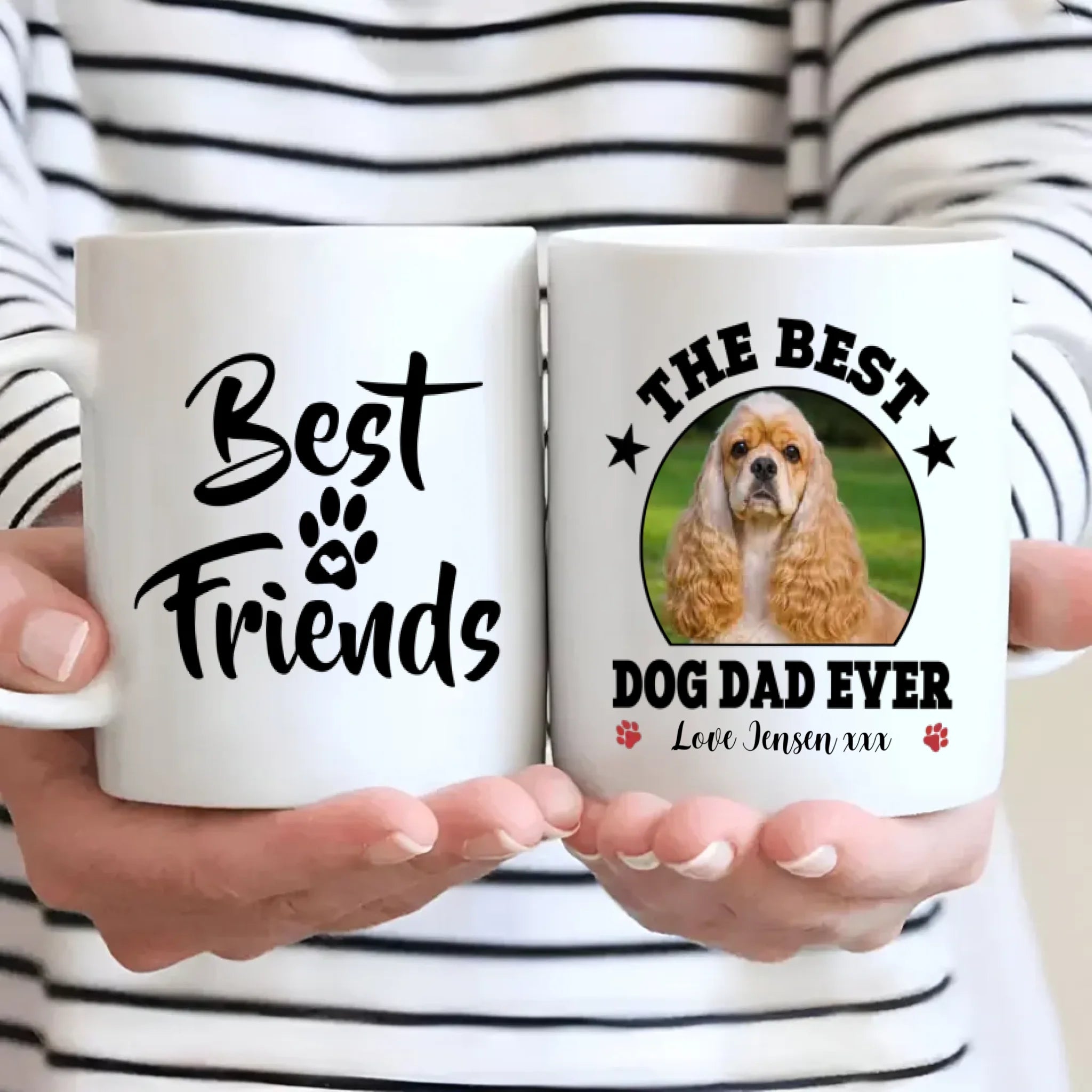Personalized American Cocker Spaniel Mug – The Best Dog Dad Ever Gift - 89Prints