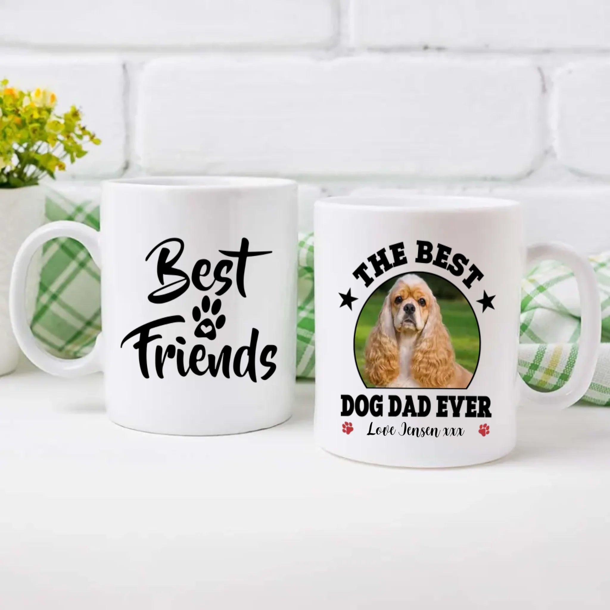 Personalized American Cocker Spaniel Mug – The Best Dog Dad Ever Gift - 89Prints