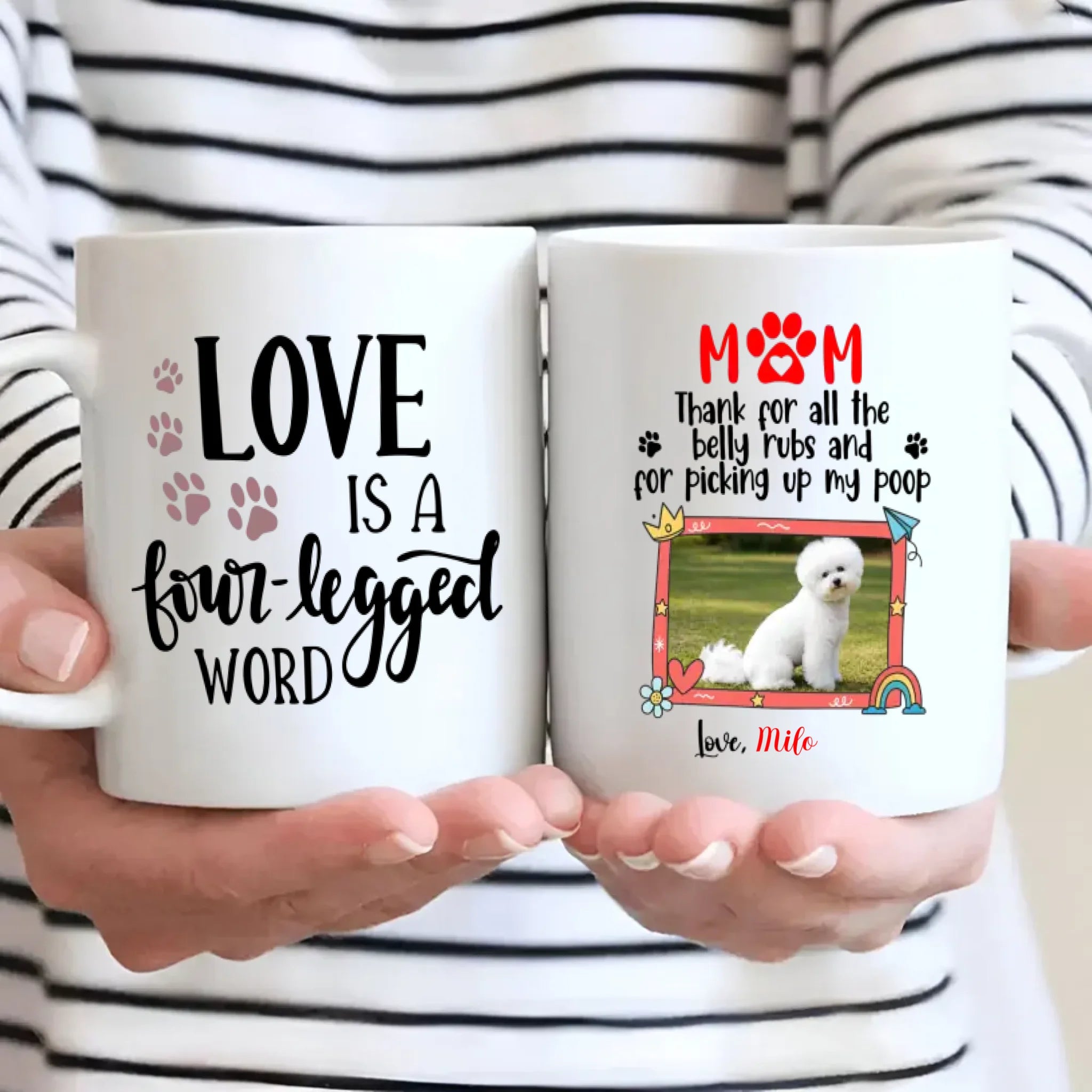 Personalized Bichon Frise Mug - Mom Gift 