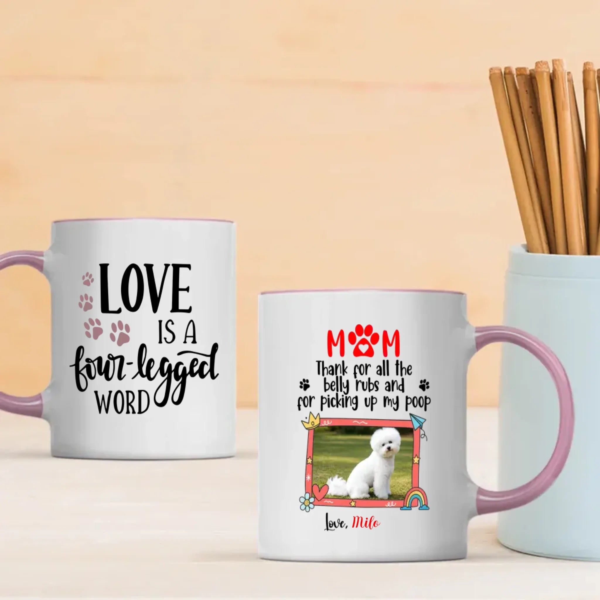 Personalized Bichon Frise Mug - Mom Gift 