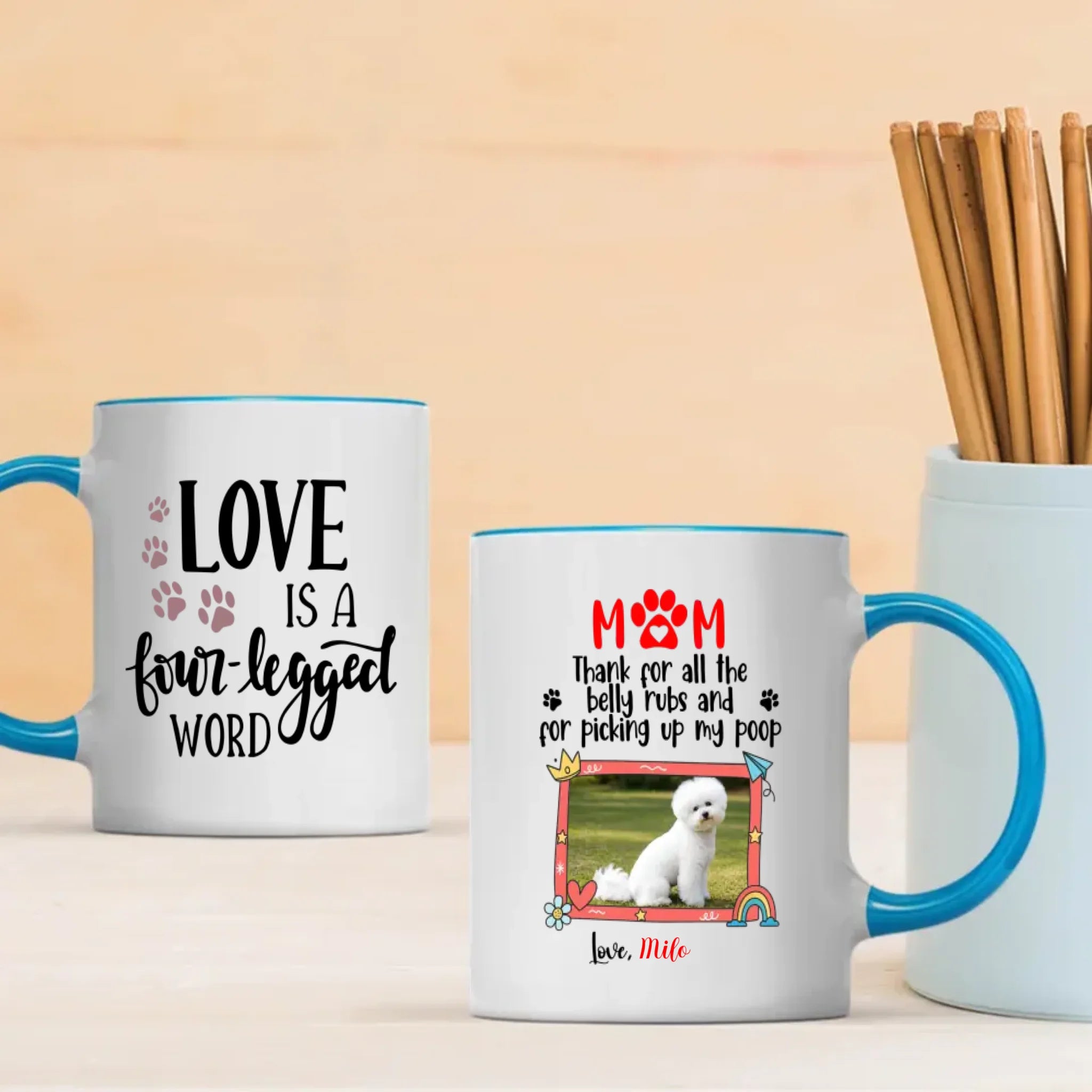 Personalized Bichon Frise Mug - Mom Gift 