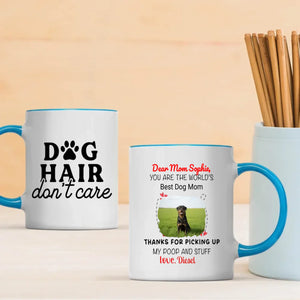 Personalized Rottweiler Dog Mug With A Cute Paw Print & Photo Frame - 89Prints