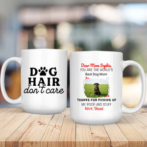 Personalized Rottweiler Dog Mug With A Cute Paw Print & Photo Frame - 89Prints