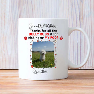 Personalized Bichon Frise Dog Mug With A Cute TV Shaped Photo Frame - 89Prints