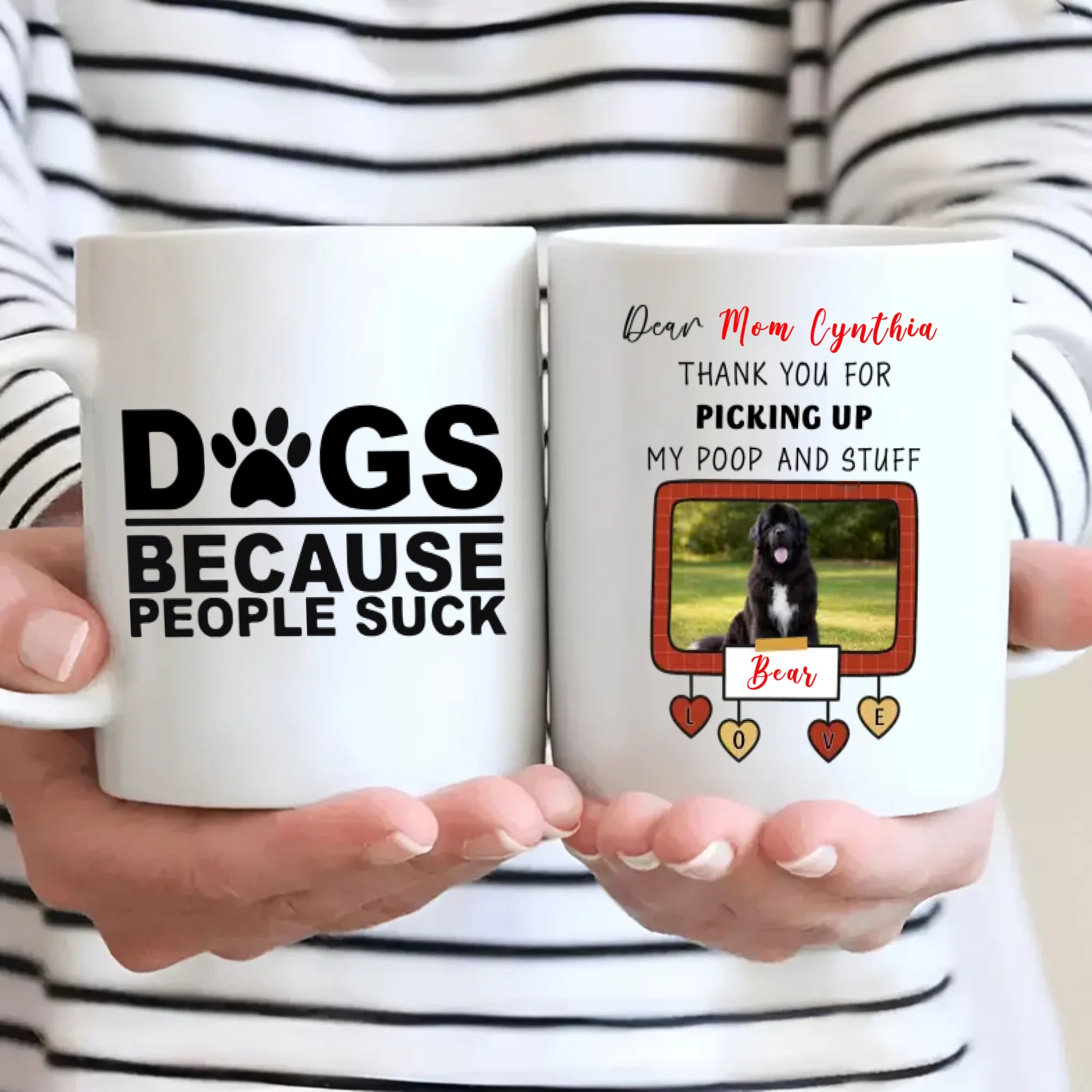 Customized Newfoundland Mug – Dear Mom, 