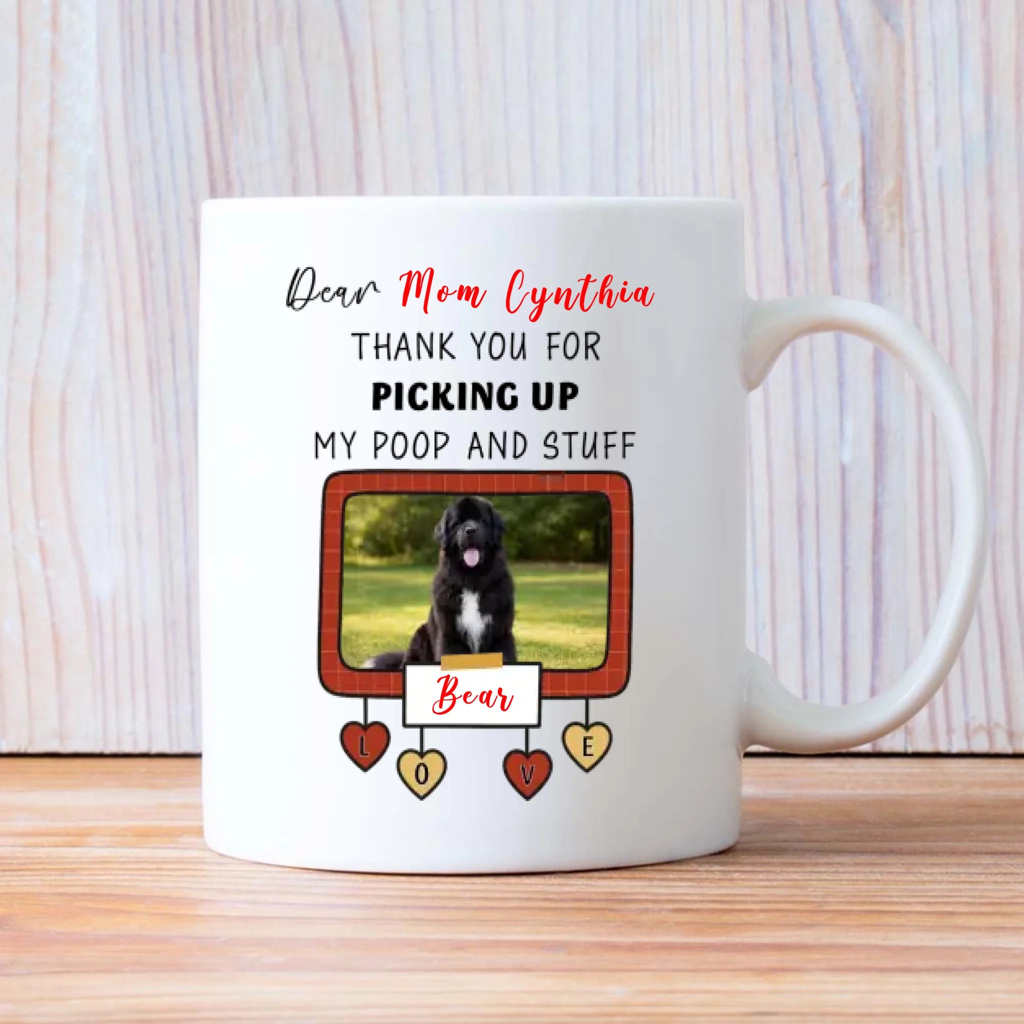 Customized Newfoundland Mug – Dear Mom, 